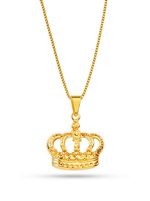 Colar rainha - banhado a ouro 18k