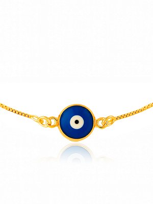 Pulseira olho grego - veneziana - fecho tradicional