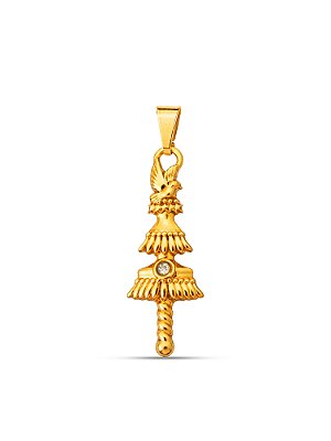 Pingente Opaxorô de Oxalá G 3,4 x 1,4 cm