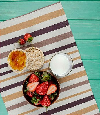 Jogo Americano Impermeável 8 Peças Tons Terrosos