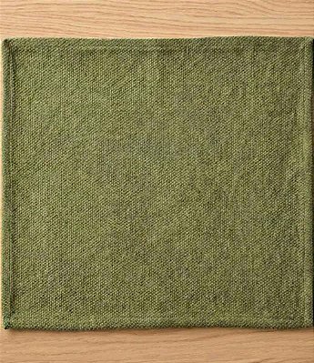 Jogo Americano de Linho Verde Kit com 8 Unidades