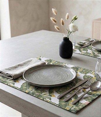 Jogo Americano Impermeável 8 Peças Tropical