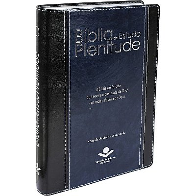 Bíblia de Estudo Plenitude - ARA - Sem Índice - Capa Preta/Azul