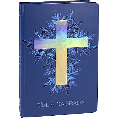 Bíblia Sagrada - ARA - Para Evangelização - Capa Dura - Cruz Azul