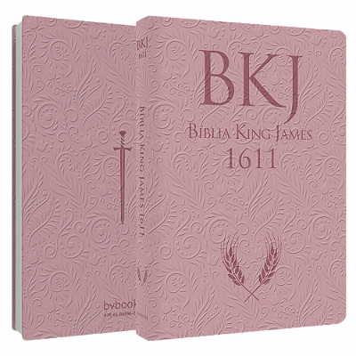 Bíblia King James 1611 - Ultrafina Ampliada - Rose Gold