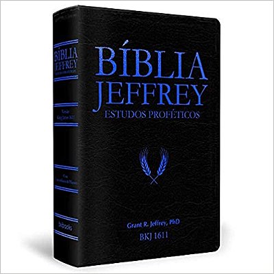Bíblia Jeffrey de Estudos Proféticos - BKJ 1611 - Luxo Azul