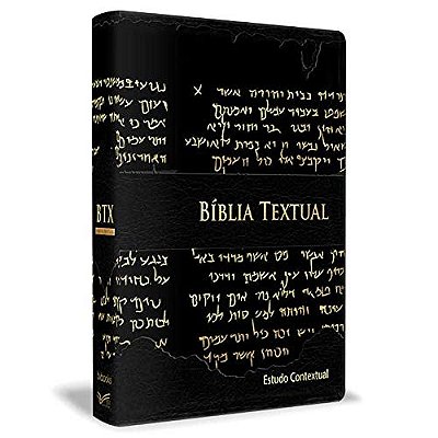 Bíblia Textual - Estudo Contextual - Luxo Preta
