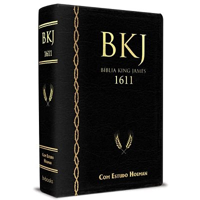 Bíblia de Estudo King James 1611 - Com Estudo Holman - Luxo Preta