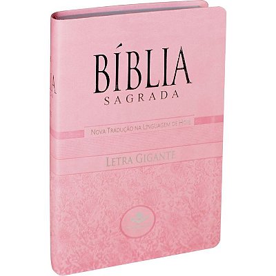 Bíblia Sagrada - Letra Gigante com Índice Lateral - NTLH - (Rosa Claro)