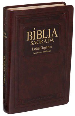 Bíblia Sagrada - ARA - Edição Especial - Letra Gigante - Índice Lateral - Marrom Nobre