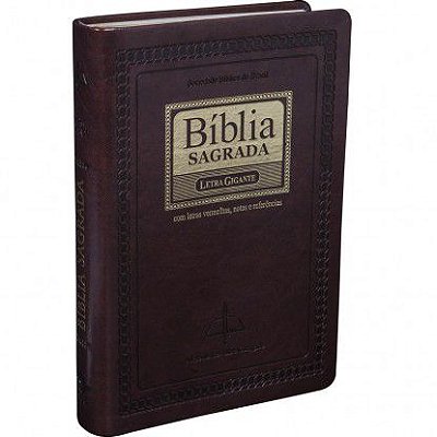 Bíblia Sagrada - ARC - Edição Especial - Letra Gigante - Índice Lateral - Marrom Nobre