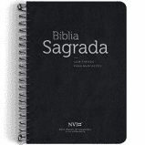 Bíblia Anote NVI - Espaço para Anotações - Capa Dura com Espiral - Preta