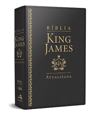 Bíblia de Estudo King James Atualizada - KJA - Letra Grande - Capa Luxo - Preta