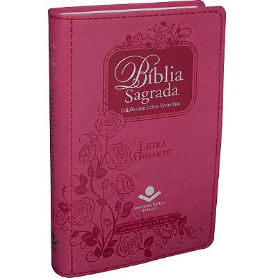 Bíblia Grande - Letra Gigante e Índice - Revista e Corrigida (Pink)