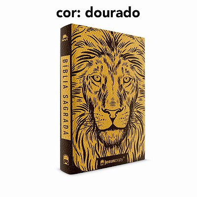 Bíblia JesusCopy - NVI - Leão Luxo