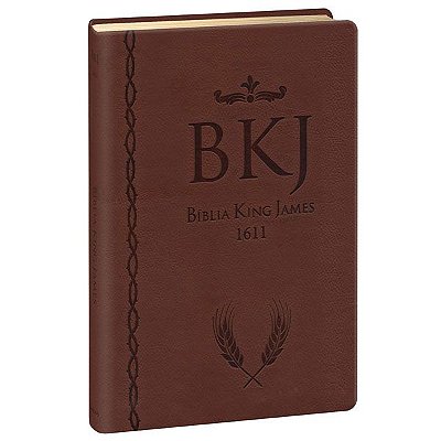 Bíblia King James - Fiel 1611 - ULTRAFINA GIGANTE BL-060 - Luxo Vinho
