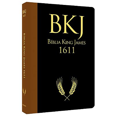 Bíblia King James 1611 - Ultrafina Ampliada - Preta/Marrom