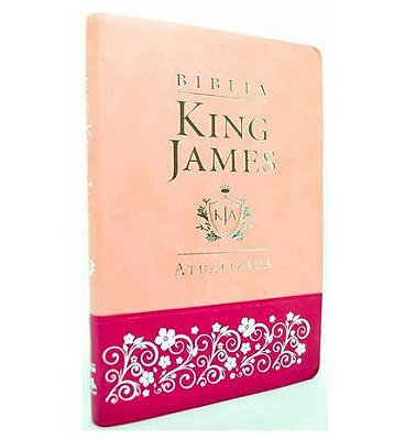 Bíblia King James Atualizada - KJA - Slim - Capa Bicolor Rosa/Pink