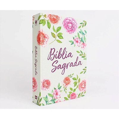 BÍBLIA NVT - SOFT TOUCH - LETRA GRANDE - FLORAL