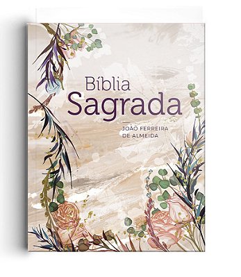 Bíblia pequena - 10 x 13 cm - Almeida Revista e Corrigida - Capa  Brochura - Flor Marmorizada