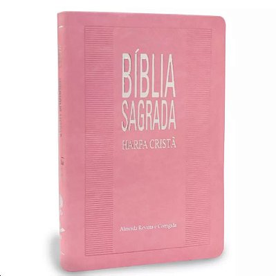 Bíblia Sagrada - RC - Harpa Cristã - Slim - Rosa
