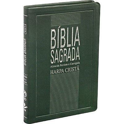 Bíblia Sagrada - RC - Harpa Cristã - Slim - Verde Luxo