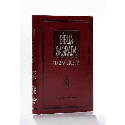 Bíblia Sagrada - RC - Harpa Cristã - Slim - Vinho