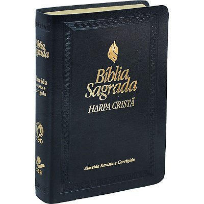 Bíblia Sagrada Fonte de Bênçãos - com Harpa Cristã - Letra Maior -  ARC - Preta