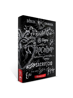 Bíblia Sagrada JesusCopy - NAA - Capa Dura/Lettering - Preta