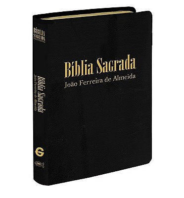 Bíblia Sagrada João Ferreira de Almeida - Letra Gigante, Mapa e Índice Lateral  - Revista e Corrigida - Preta -