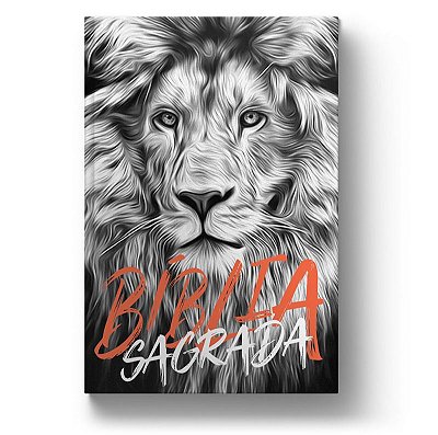 Bíblia Sagrada NAA - Leão Preto e Branco