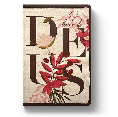 Bíblia Sagrada NVT - O Livro de Deus - Creme - Letra Normal - Borda Redonda e Lateral Pintada