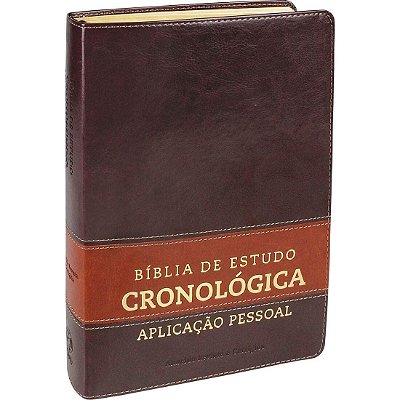 Bíblia de Estudo Cronológica Aplicação Pessoal - ARC - Marrom