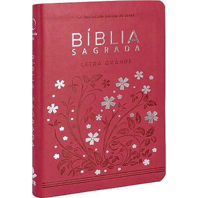 Bíblia Sagrada Letra Grande - ARA - Pink - Luxo