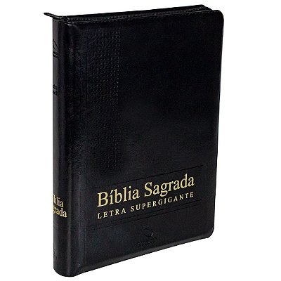 Bíblia Sagrada Supergigante NAA com zíper e índice