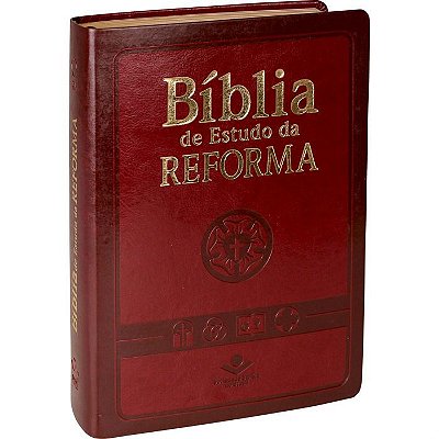 Bíblia de Estudo da Reforma - Vinho - ARA