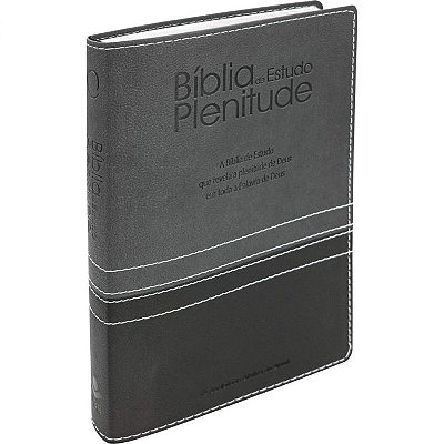 Bíblia de Estudo Plenitude - ARA - Preto e Cinza - Grande