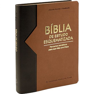 Bíblia de Estudo Esquematizada - ARA - Preto e Marrom