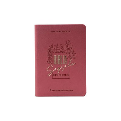 Bíblia Sagrada - Letra Supergigante - Capa Luxo Rosa - NAA
