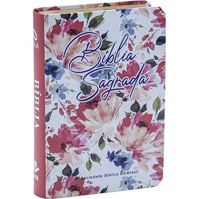 Bíblia Sagrada - NAA - Edição de Bolso - Floral rosa