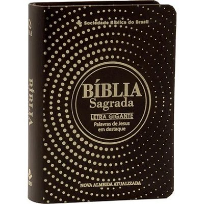 Bíblia Sagrada - Letra Gigante - Palavras de Jesus em destaque - NAA - Marrom