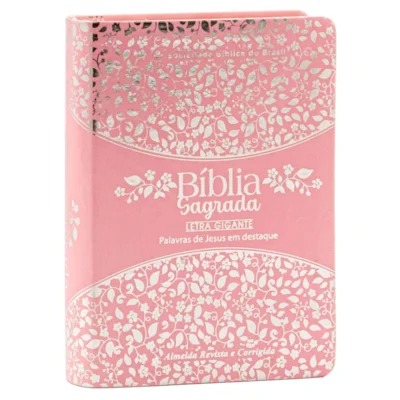 Bíblia Sagrada | ARC | Letra Gigante | Rosa