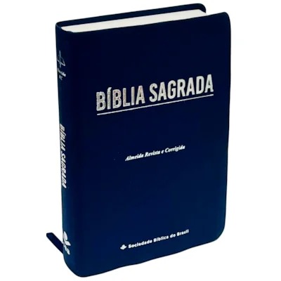 Bíblia Sagrada Economica | ARC | Letra Gigante | Capa Azul Luxo