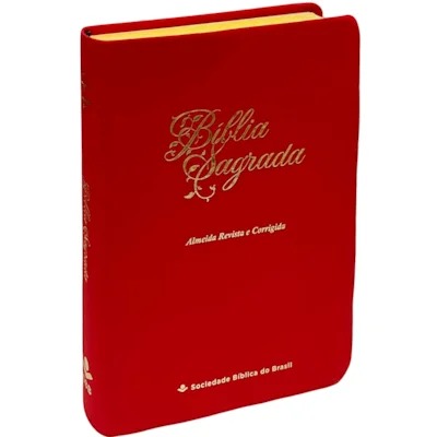 Bíblia Sagrada Economica | ARC | Letra Gigante | Capa Vermelho Luxo