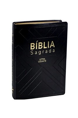 Bíblia Sagrada NAA, Letra Gigante, com índice, Capa Couro Sintético Preta