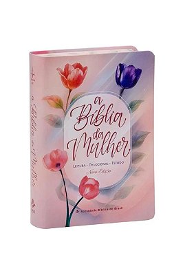 A Bíblia da Mulher ARC Nova Edição - Letra Regula - Tamanho Grande - Capa Couro Sintético Azul