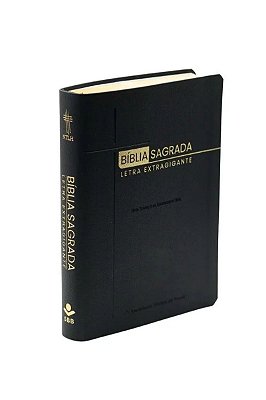 Bíblia Sagrada NTLH - Letra Extragigante, com índice - Capa Couro Sintético Preta