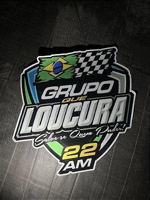 Adesivo refletivo grupo Que Loucura