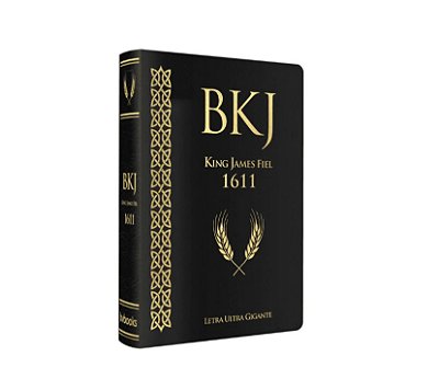 BÍBLIA BKJ 1611 LETRA ULTRAGIGANTE - CAPA PRETA
