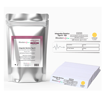 Integrador Químico Tipo 5 Monitore para Esterilização a Vapor - Monitore